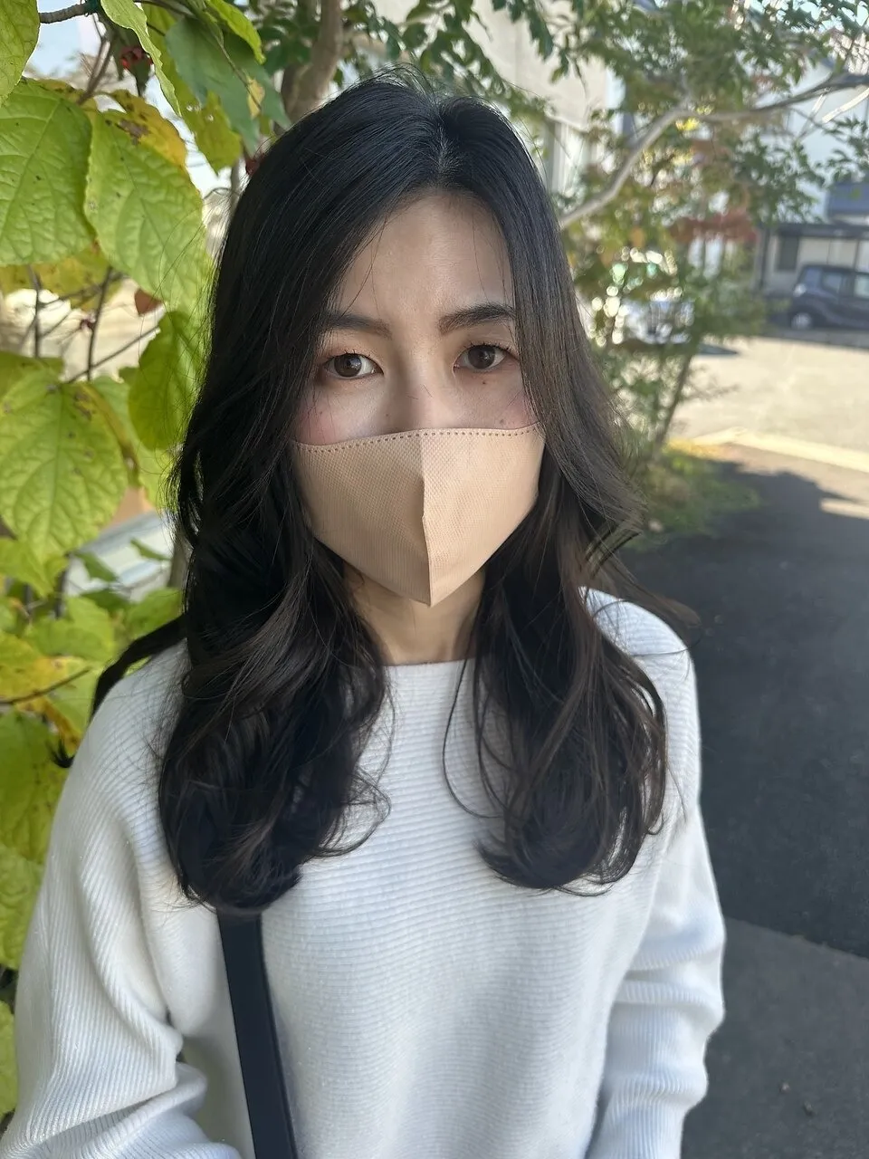 ロング×オリーブカラー