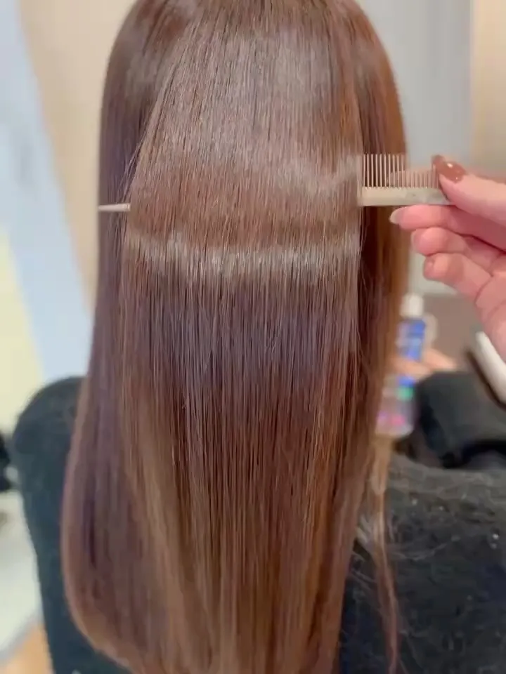 【髪質改善微還元ストレート】